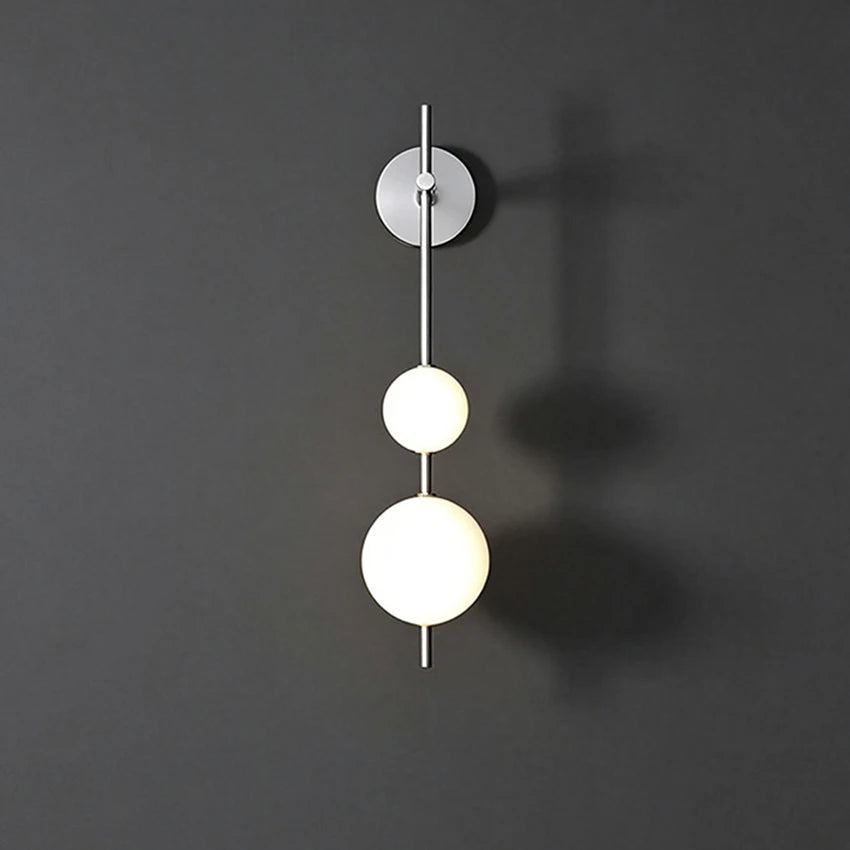 Metal Globe Wall Sconce – Modern LED for Bedroom & Bedside, Hallway & Entryway, Living Room | Selene Crest by Evenlyr