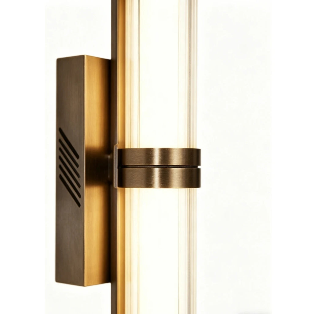 Glass Linear Wall Sconce – Modern Linear for Bathroom, Bedroom & Bedside, Hallway & Entryway | Oriana Glow by Evenlyr