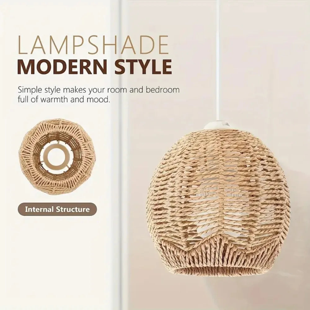 Doria 15cm Rattan Chandelier for Dining Room – Bohemian – detail view 4