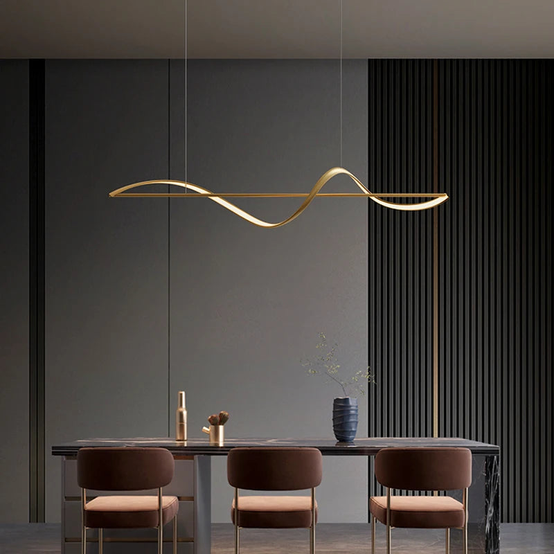 Metal Chandelier – Nordic LED for Bedroom & Bedside, Dining Room & Kitchen | Virelle Orbit by Evenlyr