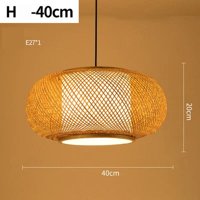 Tivoli Round Rattan Chandelier for Dining Room – Bamboo