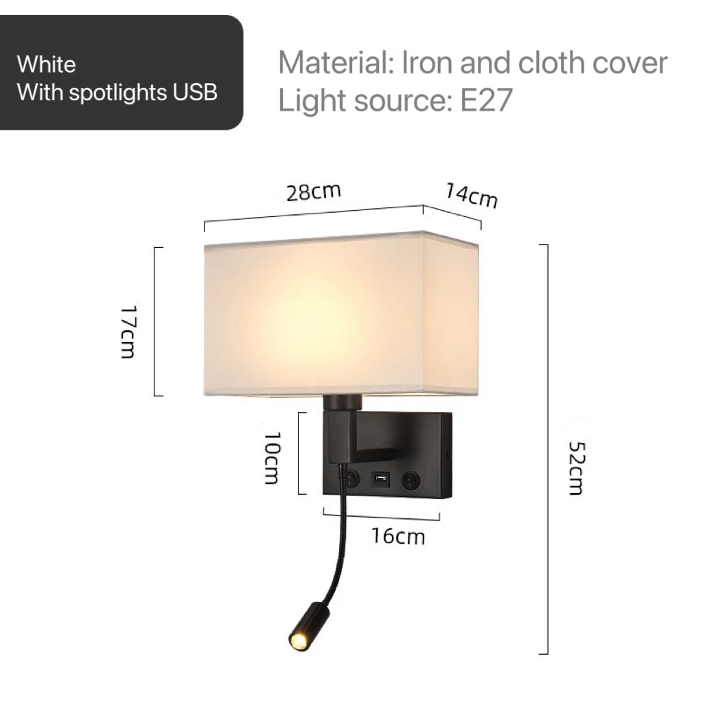 Wren Veil Fabric Wall Sconce – product view 7