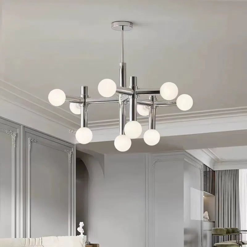 Ivara Arc Globe Glass Pendant Light – Art Deco Glass Globe Pendant Lights for Bedroom