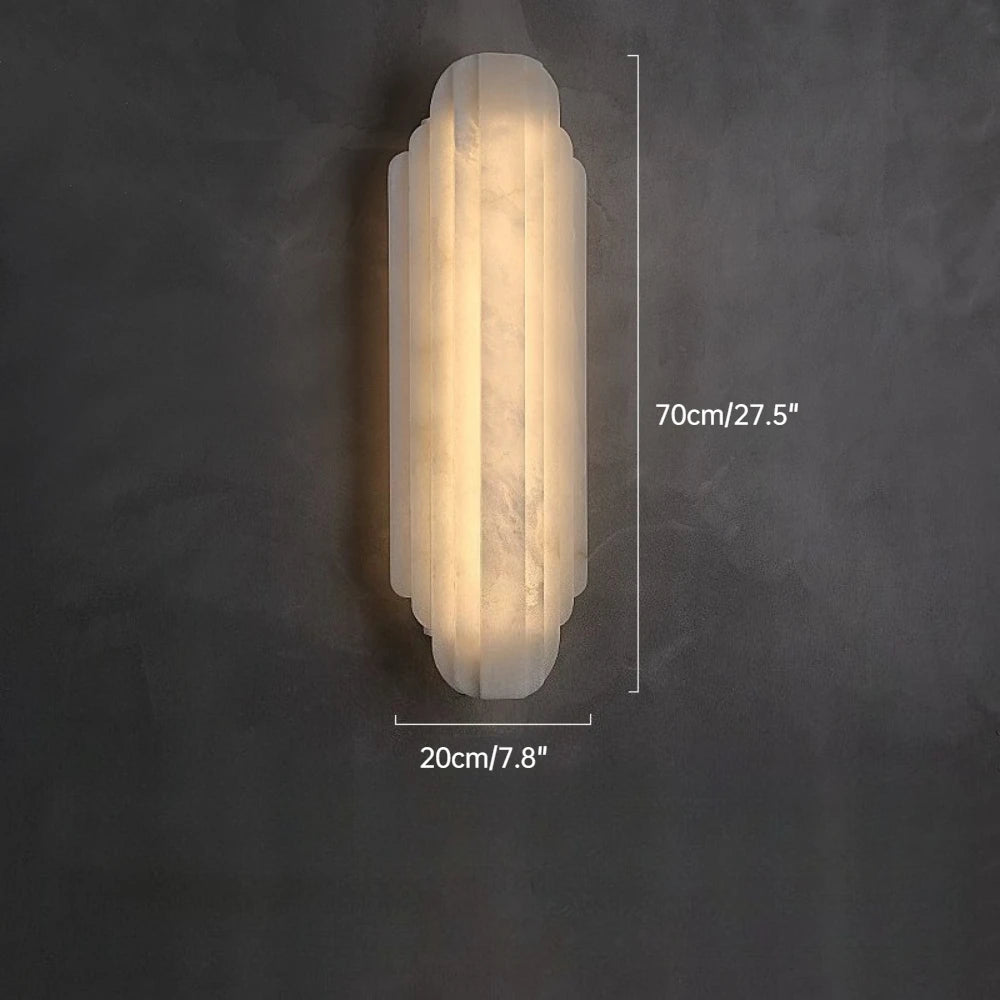 Mira Contour Natural Marble Wall Sconce – Vintage – product detail 8