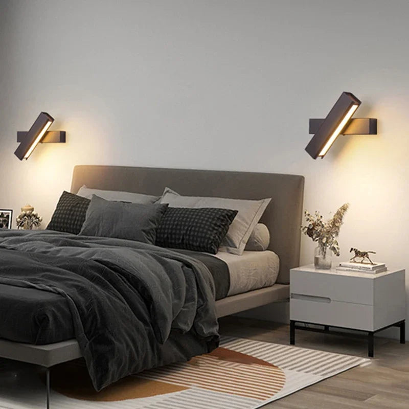 Metal Wall Sconce – Modern LED for Bedroom & Bedside, Living Room | Aurelle Contour by Evenlyr
