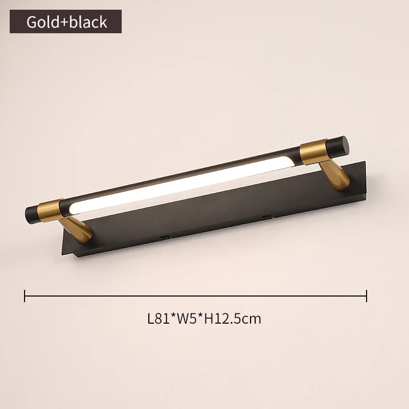 Copper Linear Wall Sconce – Modern LED Linear for Bathroom | Oriana Orbit by Evenlyr