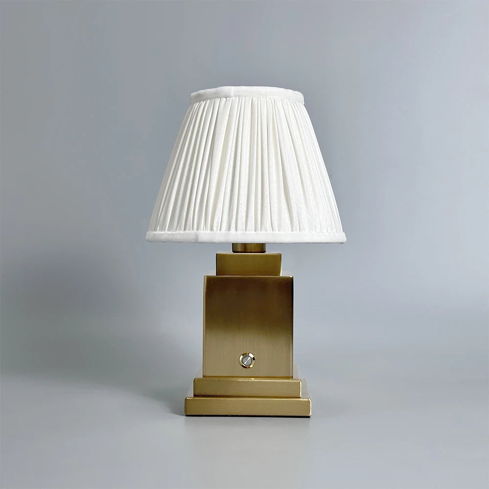 Fabric Table Lamp – Modern Minimalist Cordless Rechargeable for Bedside, Desk & Office, Restaurant Table | Jessamine Grove by Evenlyr