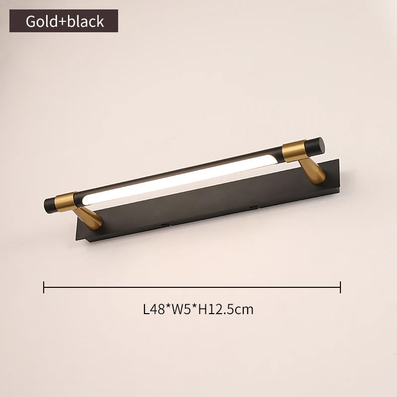 Copper Linear Wall Sconce – Modern LED Linear for Bathroom | Oriana Orbit by Evenlyr