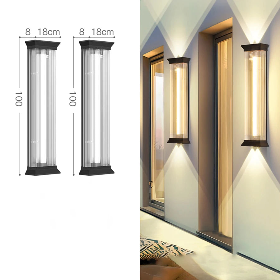 Belluno Stainless Steel Outdoor Wall Light for Exterior Wall – detail view 6