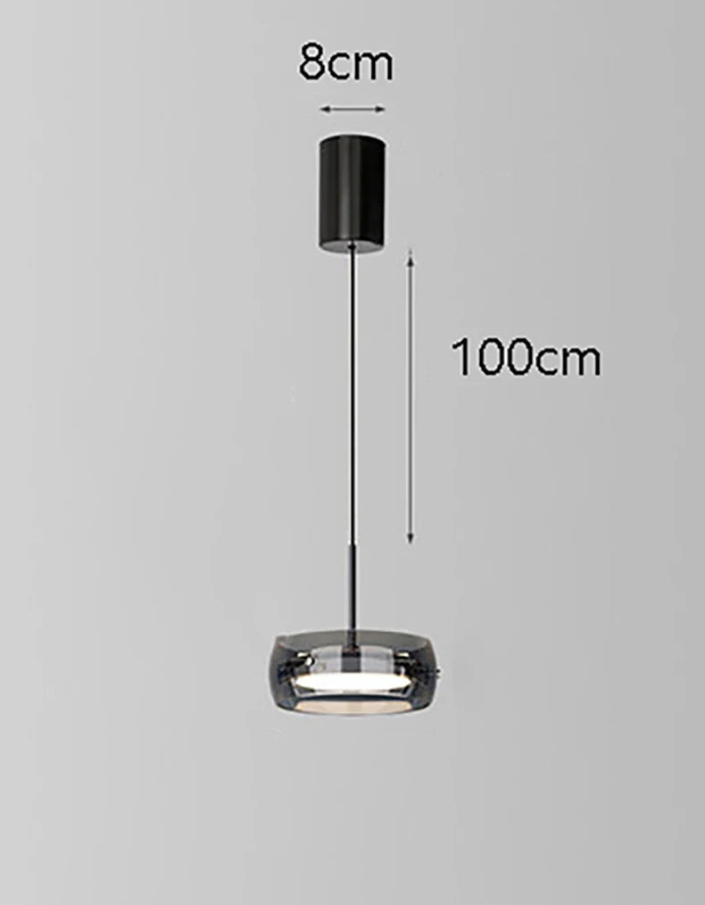 Vita Crescent Glass Chandelier – Remote Control – product detail 20