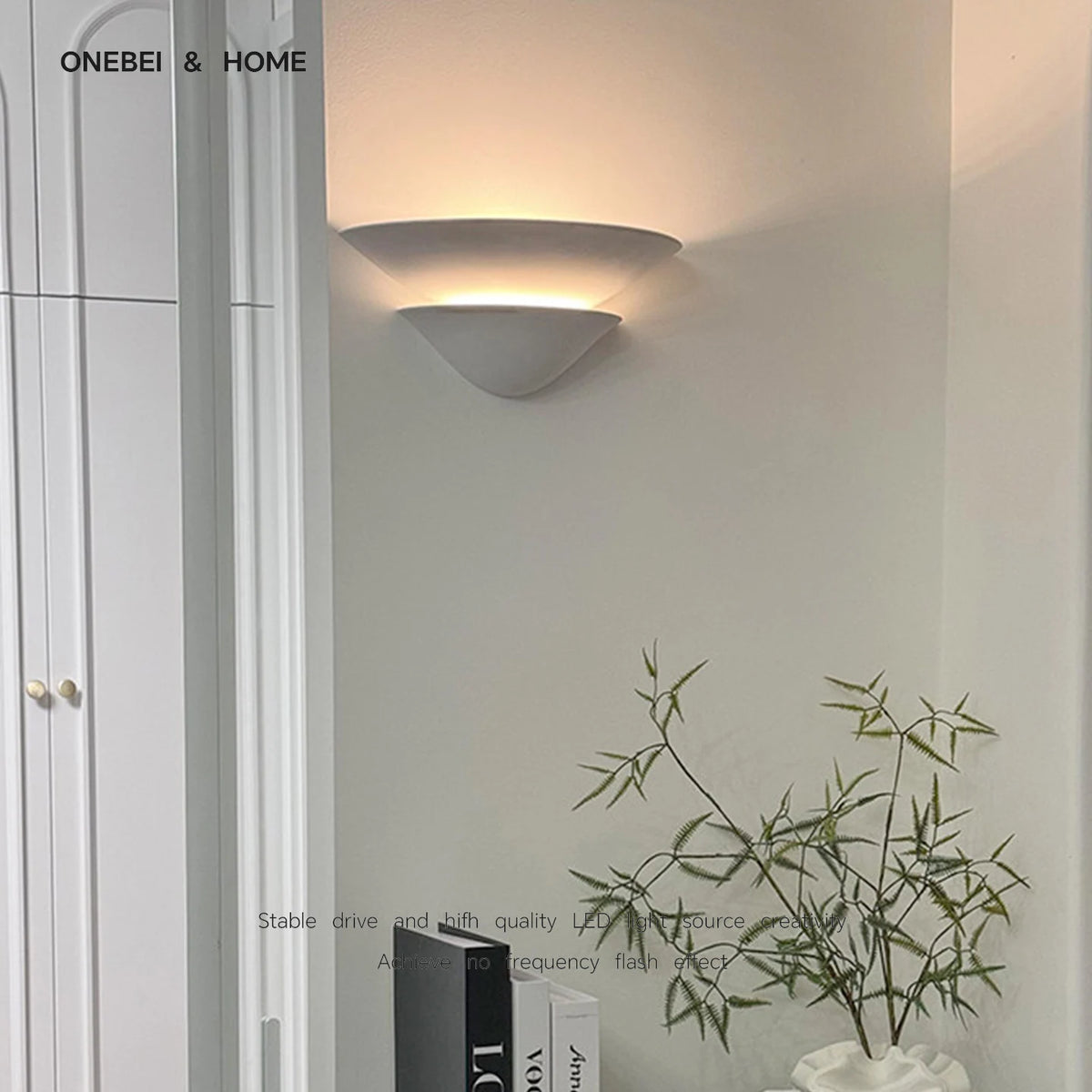 Belluno French Gypsum Wall Sconce for Corridor – Wabi-Sabi – detail view 3