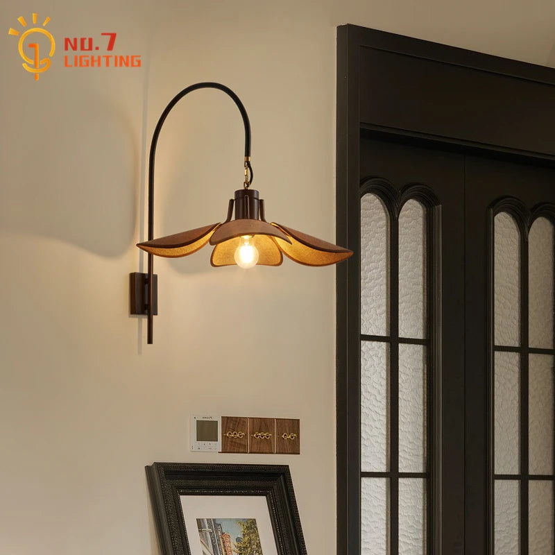Neris Halo Sculptural Fabric Wall Sconce – product view 2