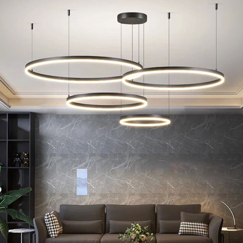 Cora Sculpt Aluminum Chandelier Dimmable