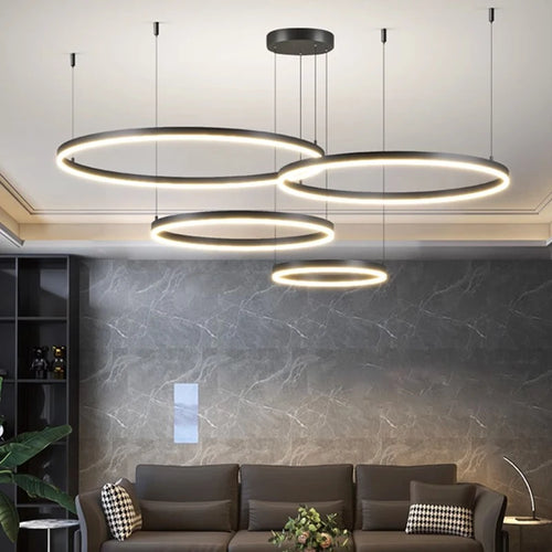 Cora Sculpt Aluminum Chandelier Dimmable