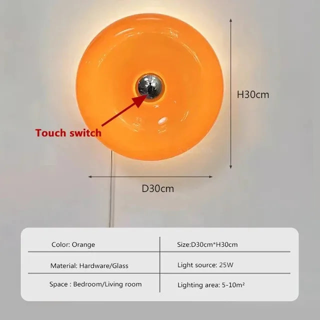 Roselle Veil Glass Wall Sconce – product view 7