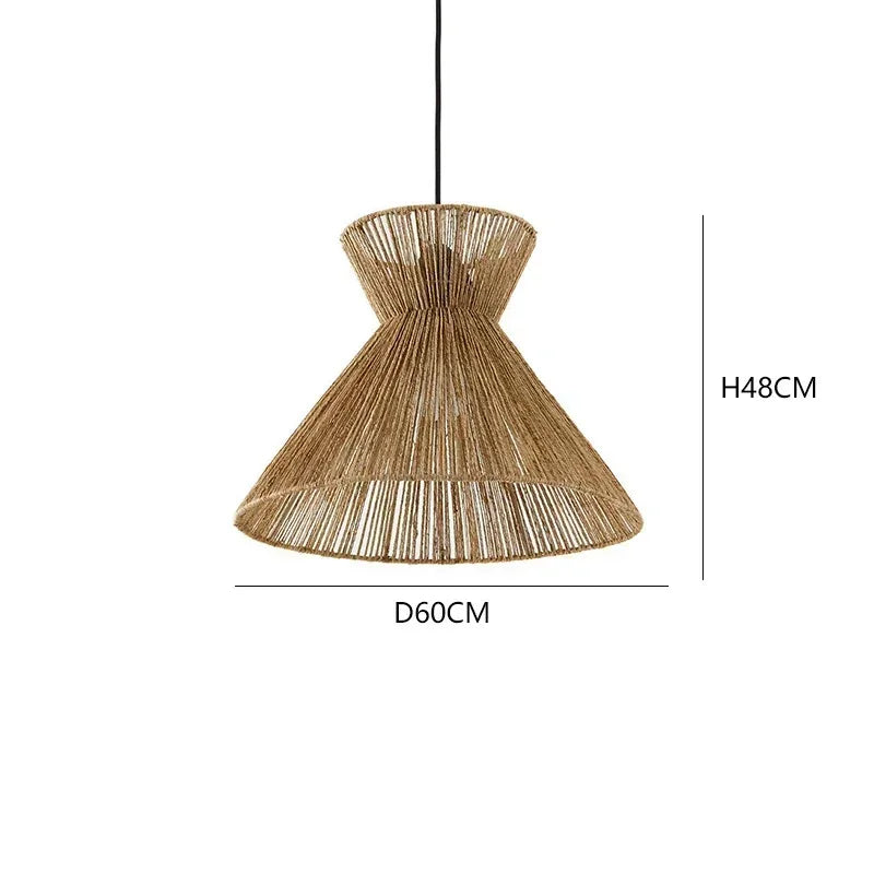 Modern Rattan Pendant Light – detail view 9