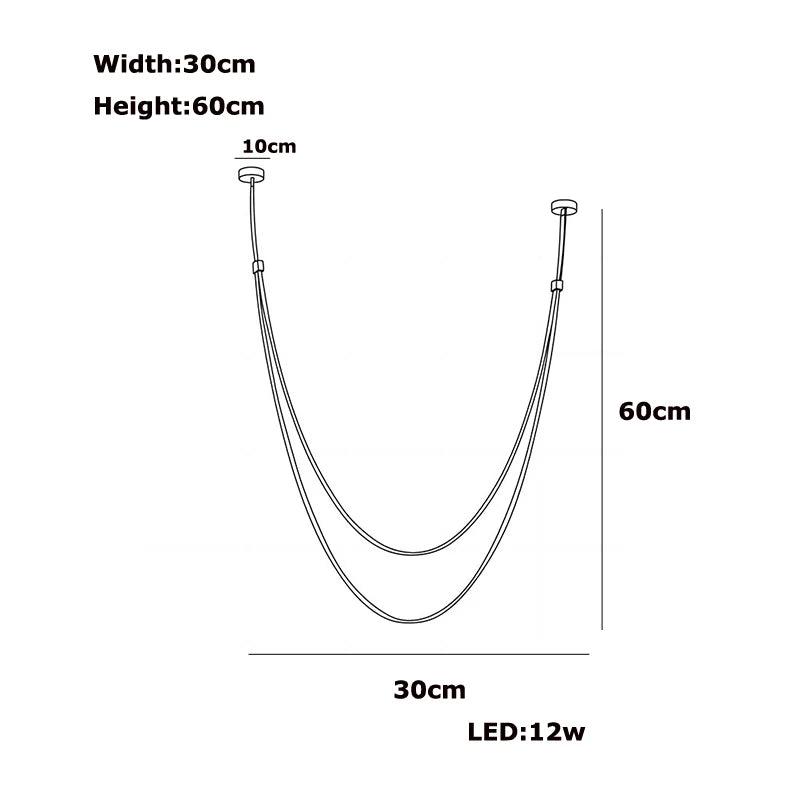 Lunet Arc Dimmable Metal Pendant Light – product view 18