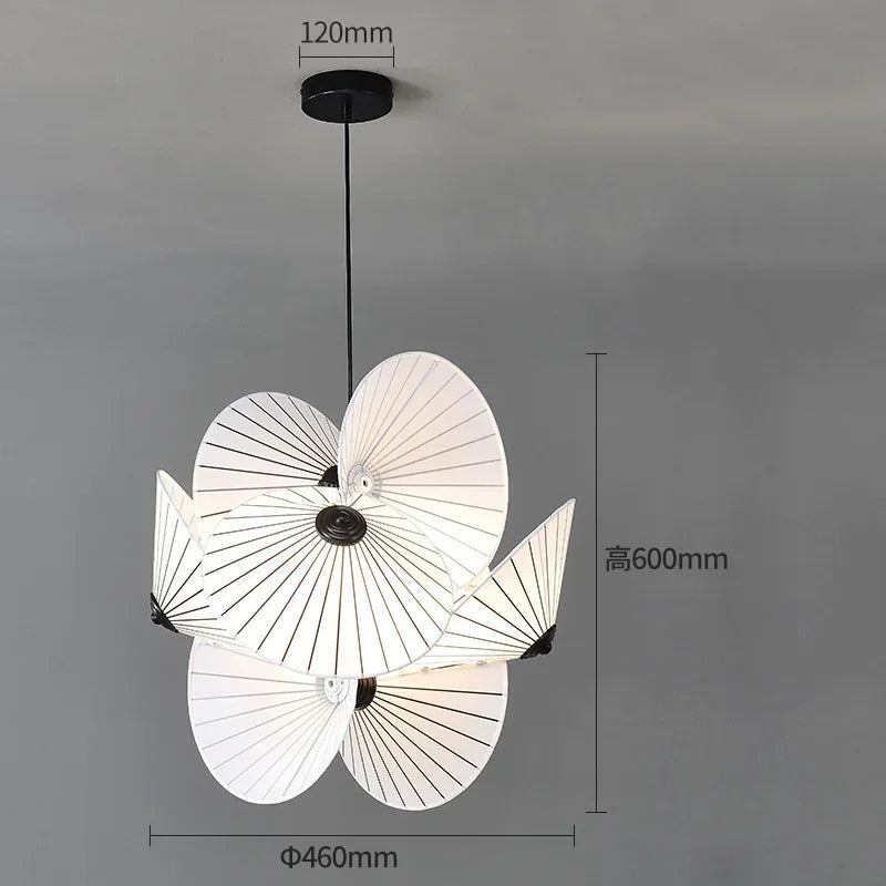 Paper Chandelier – Modern Minimalist for Dining Room, Kitchen Island, Living Room | Lucienne Petal by Evenlyr