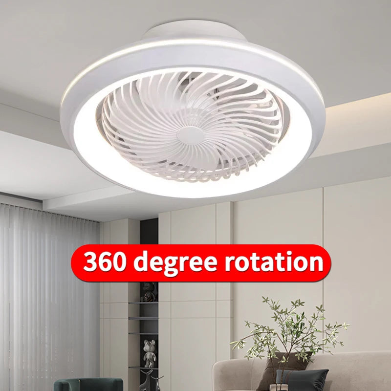 Caspian Enclosed Design Ceiling Fan with Light for Living Room – Remote Control – detail view 8