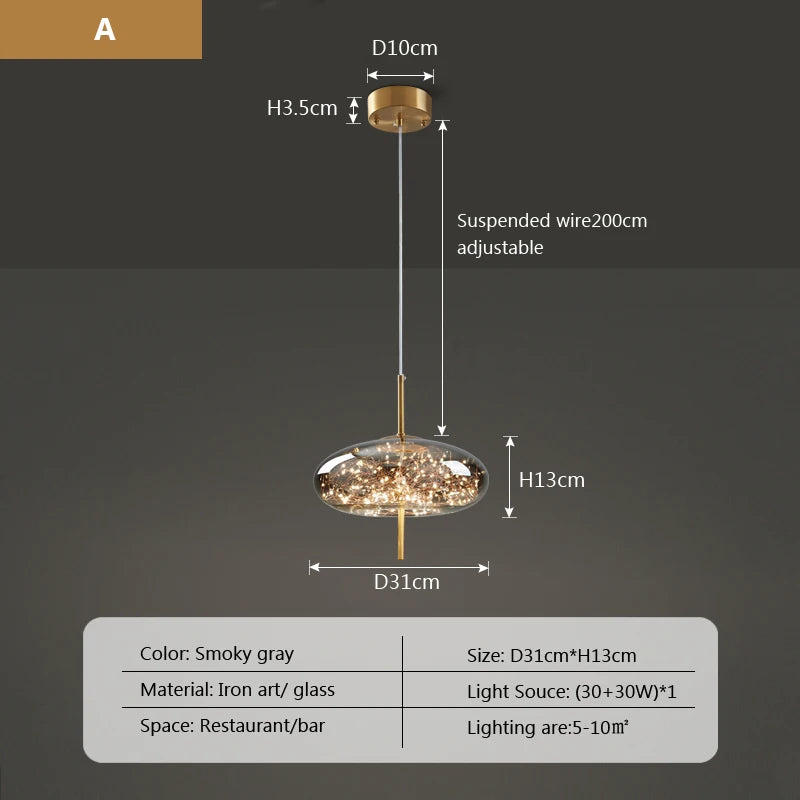 Arco Form Glass Chandelier – Nordic – product detail 17
