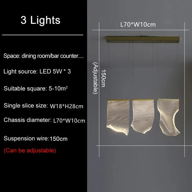 Metal Chandelier – Modern LED for Living Room, Restaurant & Café | Noemi Crest by Evenlyr