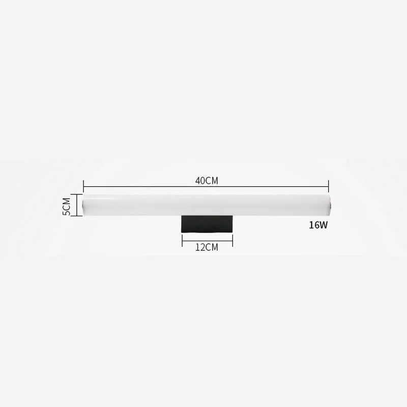 Metal Linear LED Bathroom Vanity & Mirror Light – Modern LED Linear for Bathroom | Elara Contour by Evenlyr