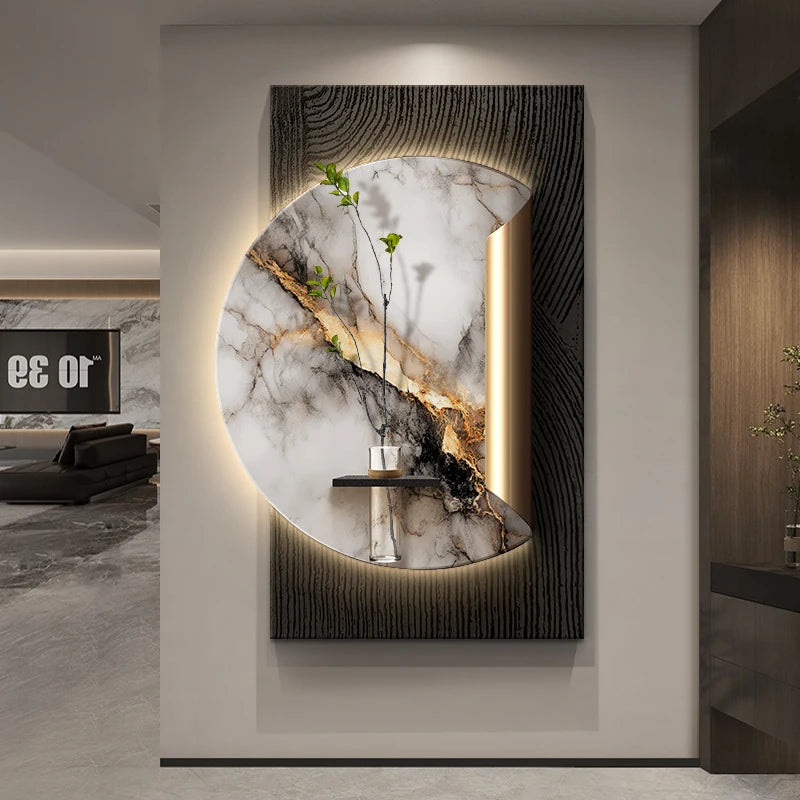 Evania Arc Glass Picture Light – Modern Glass Picture Lights for Dining Room