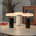 Marble & Glass Table Lamp – Modern Minimalist Cordless Rechargeable for Bedside, Desk & Office, Living Room | Elowen Grove by Evenlyr