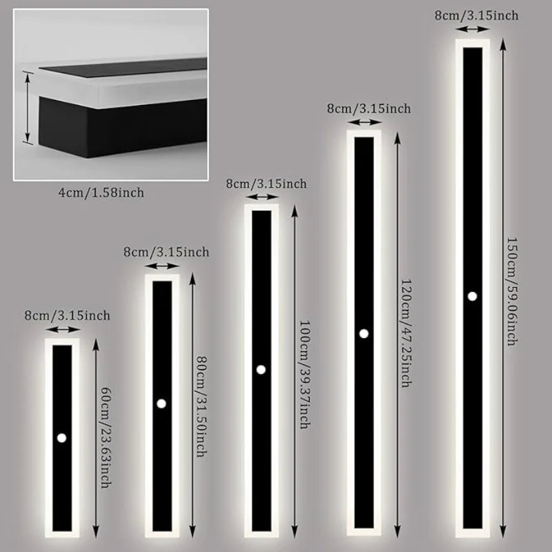 Belluno Metal Motion Sensor Outdoor Wall Light for Front Door – IP65 – detail view 6