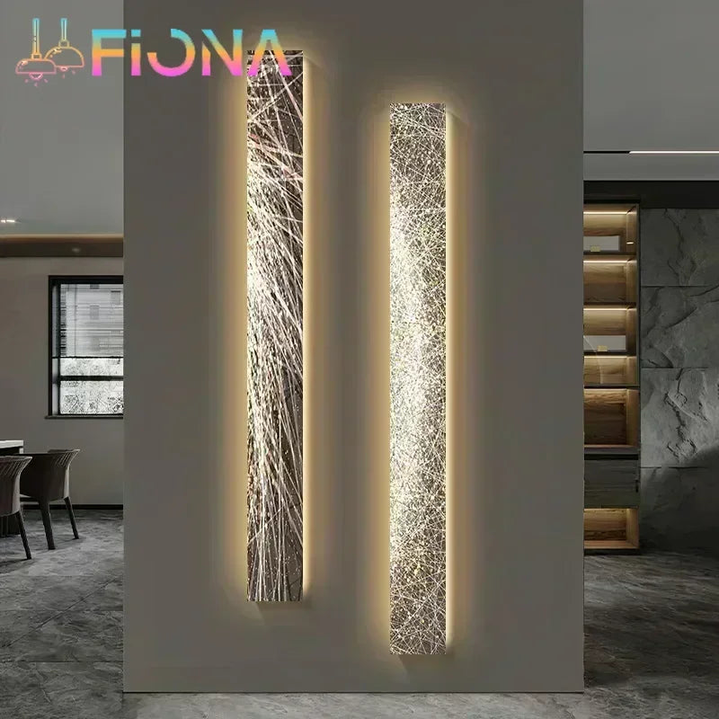 Kensley Aluminum Modern Wall Sconce for Living Room – Luxury – detail view 2
