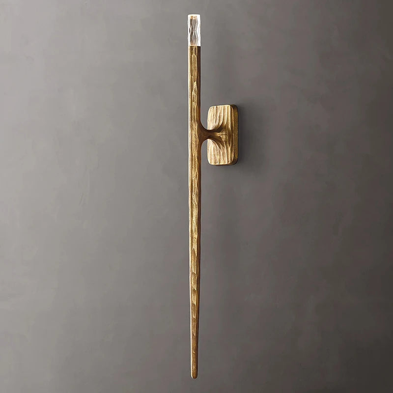 Brass Round Bedside Reading Wall Light – detail view 2