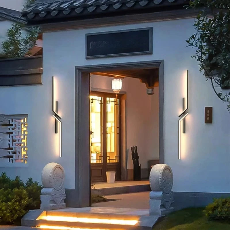 Neroli Minimalist Linear Outdoor Wall Light for Villa Exterior – IP65 – detail view 3