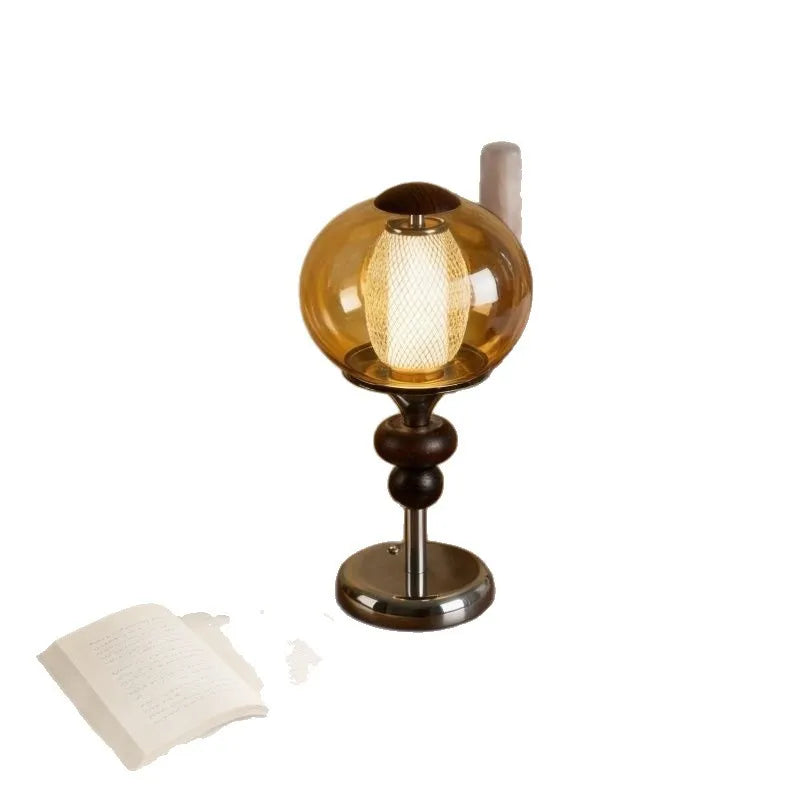 Art Deco Glass Rechargeable Wall Sconce – detail view 3