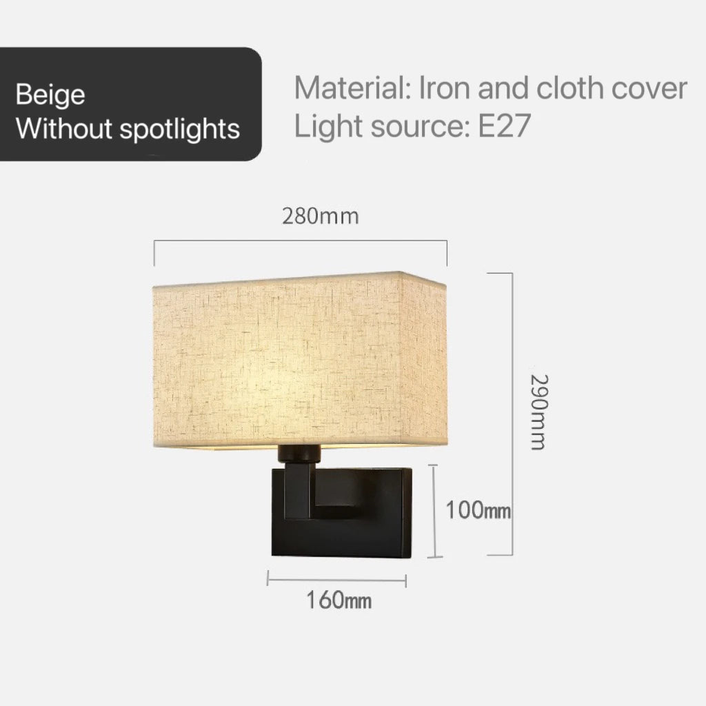 Wren Veil Fabric Wall Sconce