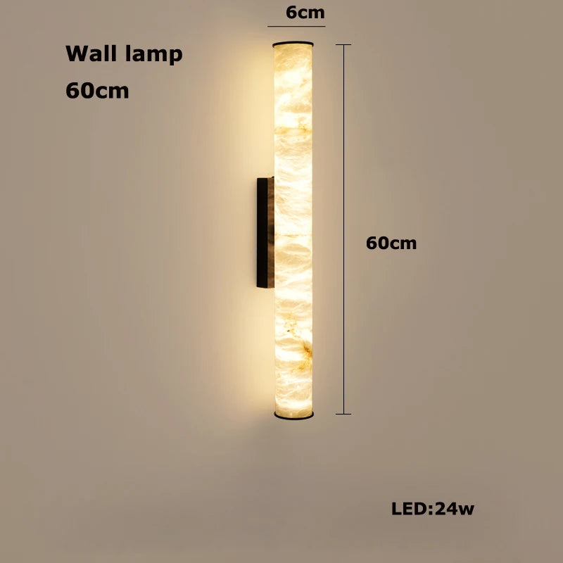 Oria Reed Alabaster Pendant Light – Dimmable – product detail 17