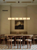 Alabaster & Marble Chandelier – Art Deco Dimmable LED for Dining Room, Living Room, Foyer | Vesper Line by Evenlyr