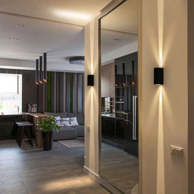 Palermo IP65 Square Beam Wall Sconce for Hotel Corridor – detail view 4