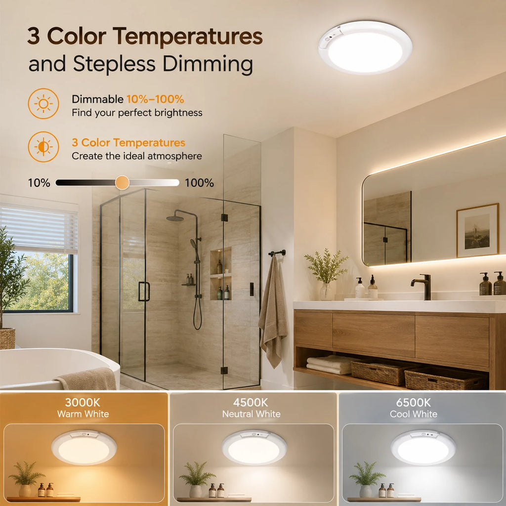 Aurelia Magnetic Rechargeable RGB Ceiling Light – USB-C Remote – detail view 3