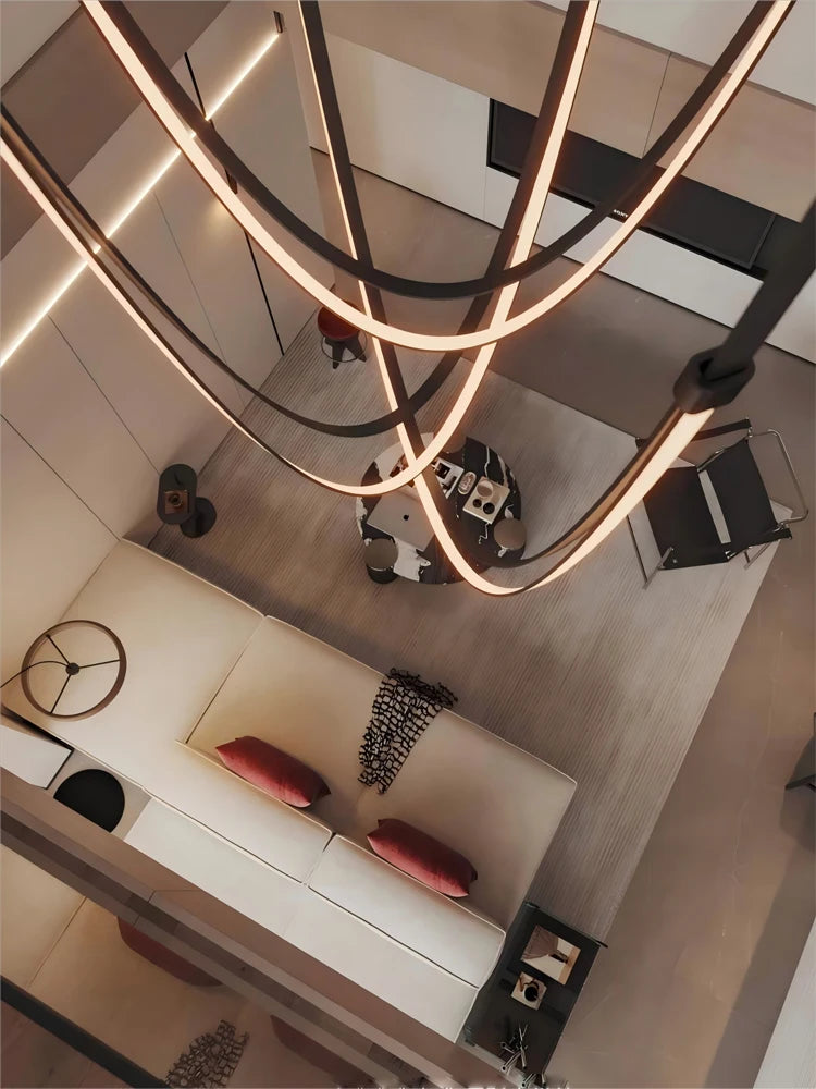 Lunet Arc Dimmable Metal Pendant Light – product view 3