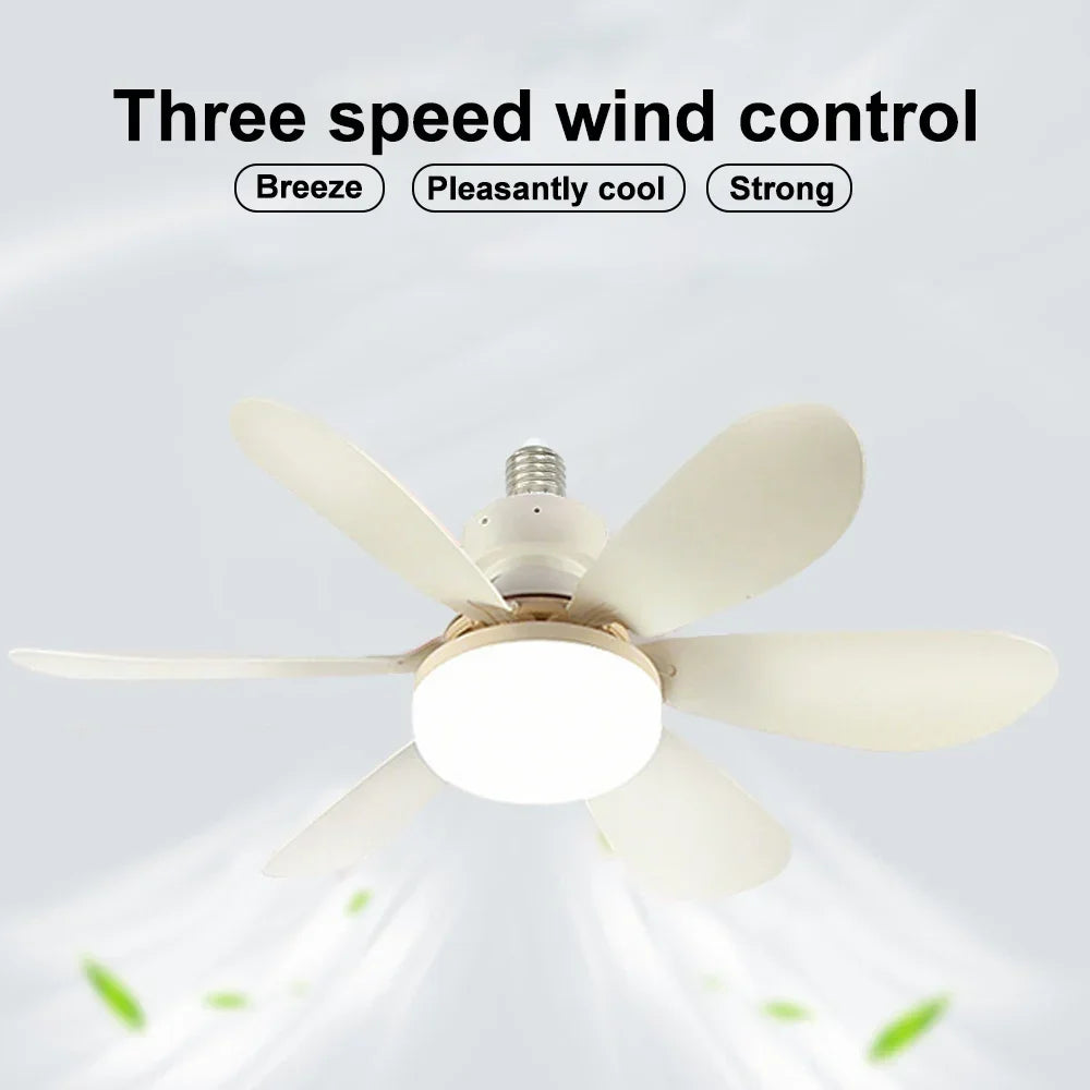 Doria 52cm E27 Ceiling Fan Light – 3-Color Remote