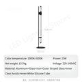 Vela Pillar Glass Floor Lamp – Minimalist – product detail 7