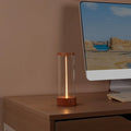 Wood Wall Sconce – Modern Minimalist Cordless Rechargeable for Bedroom, Hallway, Living Room | Isolde Grove by Evenlyr