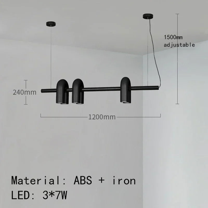 Elowen Arc Adjustable Metal Pendant Light