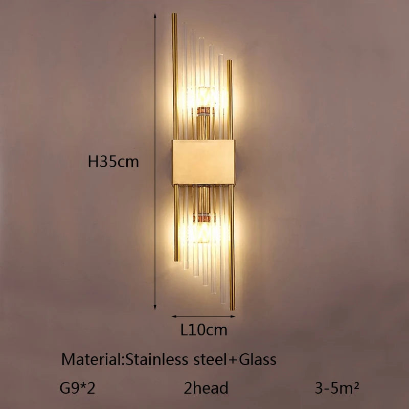 Glass Wall Sconce – Modern Minimalist for Bedroom, Hallway, Bathroom | Mirelle Line by Evenlyr