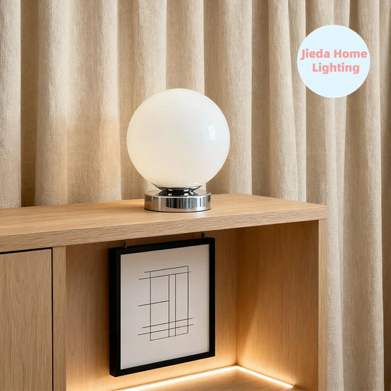 Modern Glass Dimmable Desk Lamp – detail view 2
