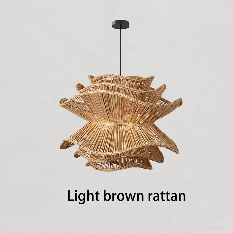Neroli Handmade Rattan Pendant Light for Guest Room