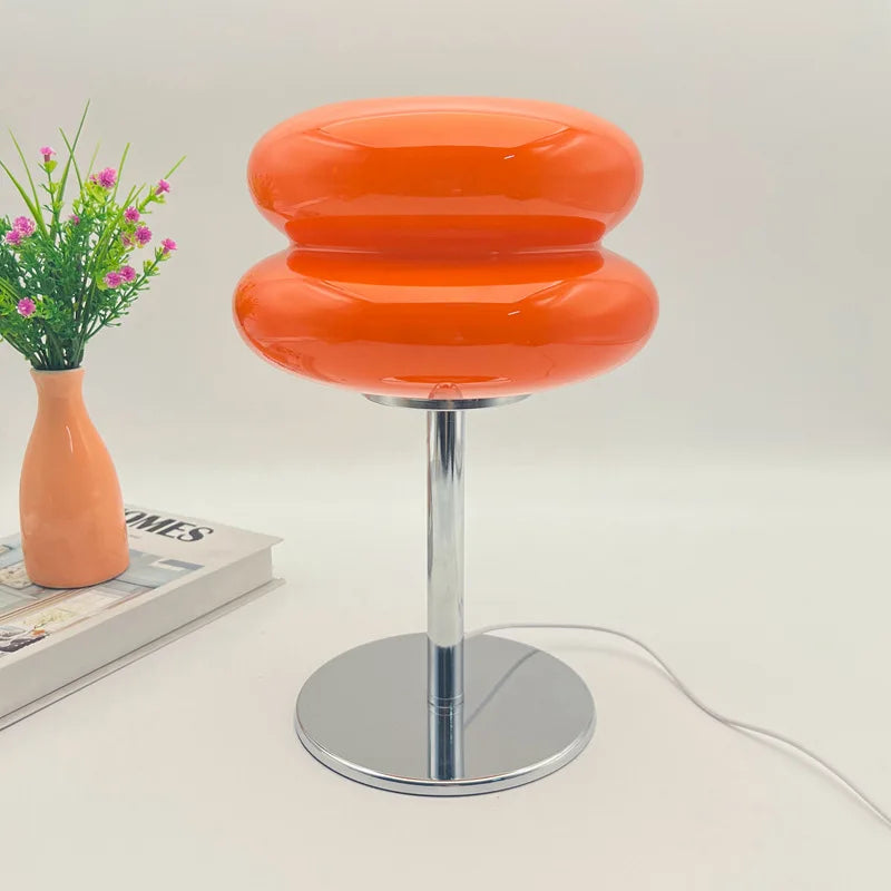 Ceramic & Glass Table Lamp – Nordic Modern Dimmable LED for Bedside, Desk & Office, Restaurant Table | Ilyra Petal by Evenlyr