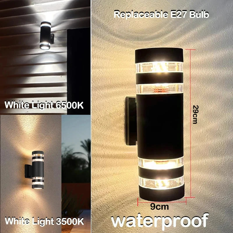 Elara E27 Up-and-Down Outdoor Wall Light for Front Door – IP65