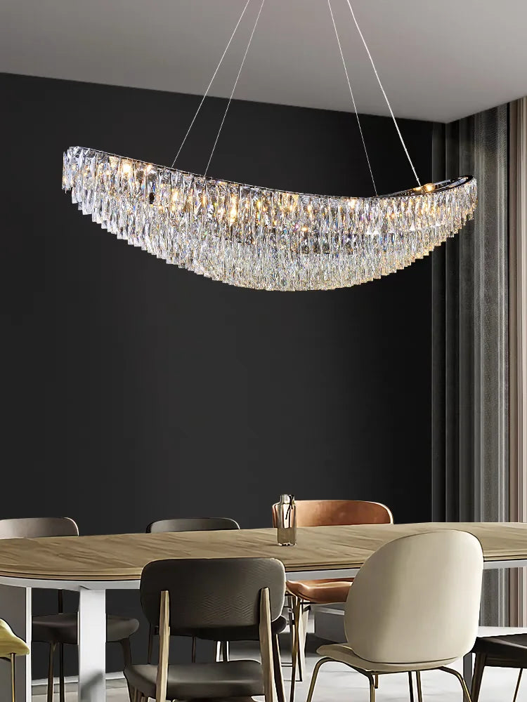 Galen Halo Sculptural Crystal Pendant Light – product view 4