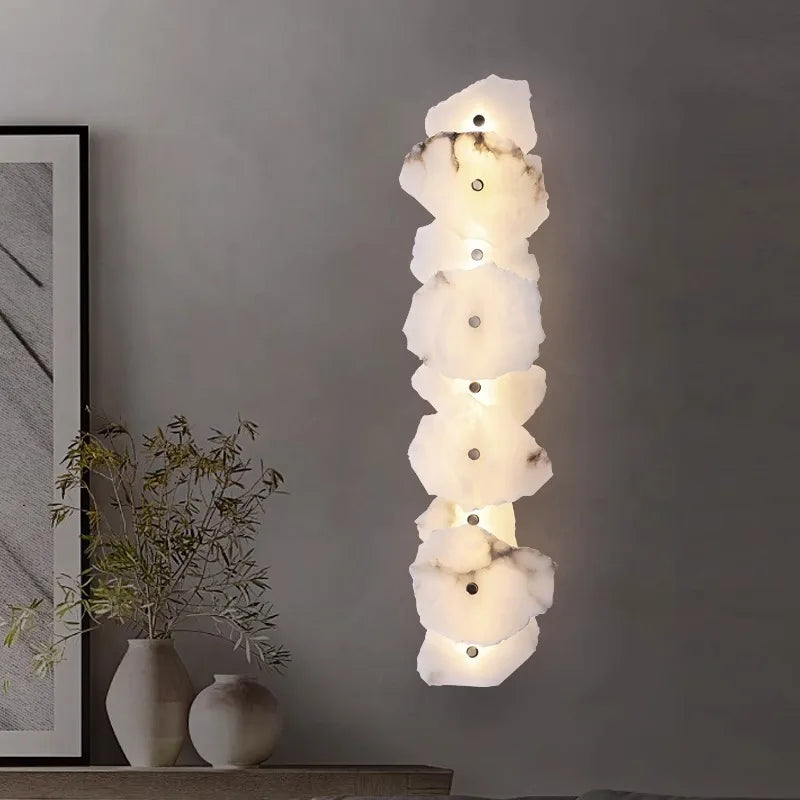 Noma Ridge Natural Marble Wall Sconce